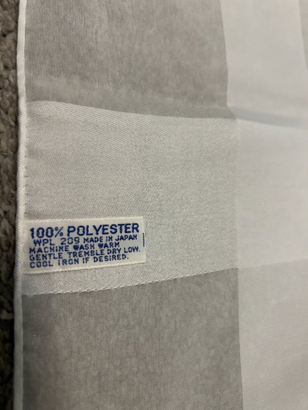 White on White Polyester scarf - Picture 2 of 3